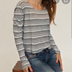 All Saints Black and White Top